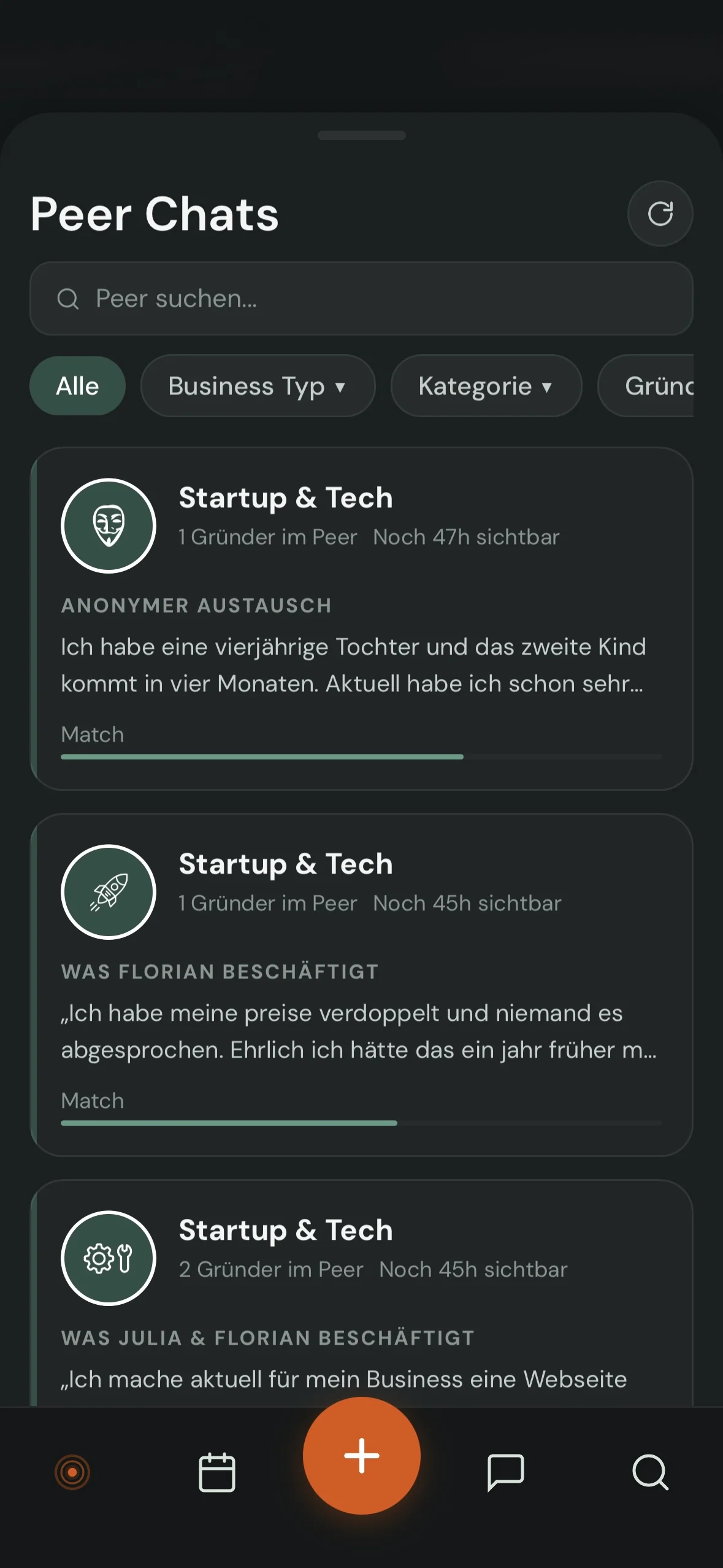 peergo App: Austausch zu Themen der Community